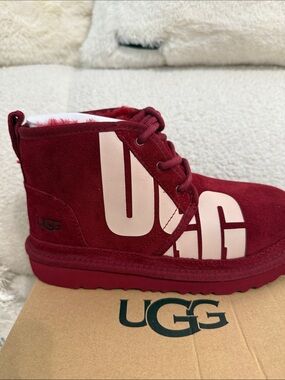 UGG Women's Short Booties in Deep Red